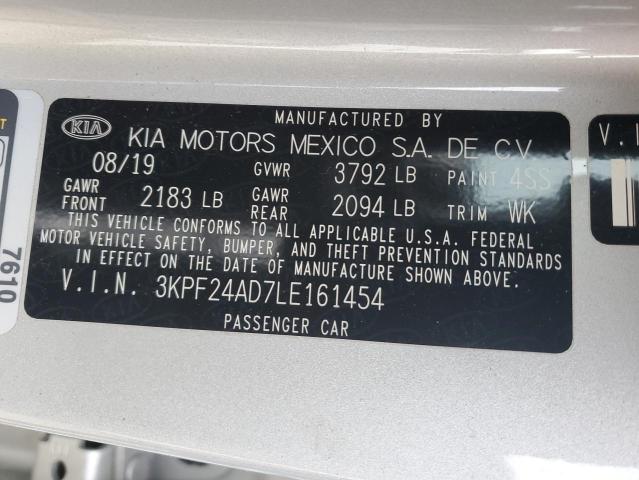 2020 Kia Forte Fe VIN: 3KPF24AD7LE161454 Lot: 43974414