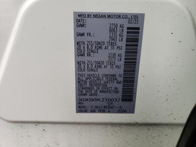 2023 NISSAN PATHFINDER 5N1DR3DK9PC250037