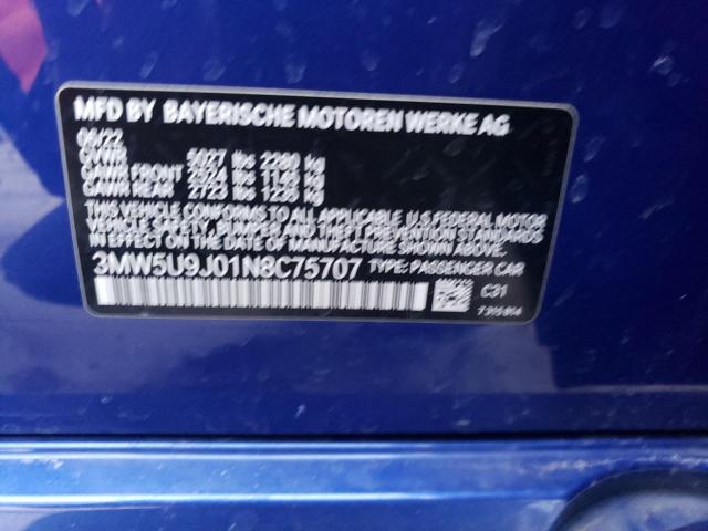 Lot #2440977006 2022 BMW M340XI salvage car