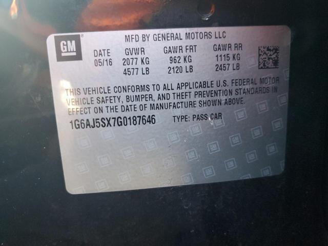 2016 CADILLAC ATS PERFOR 1G6AJ5SX7G0187646