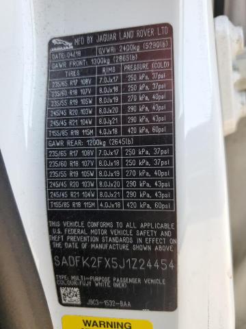 2018 JAGUAR E-PACE STA - SADFK2FX5J1Z24454