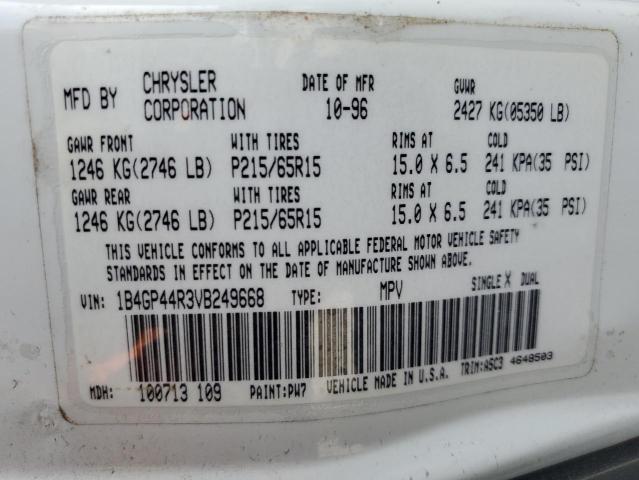 1997 Dodge Grand Caravan Se VIN: 1B4GP44R3VB249668 Lot: 43130284