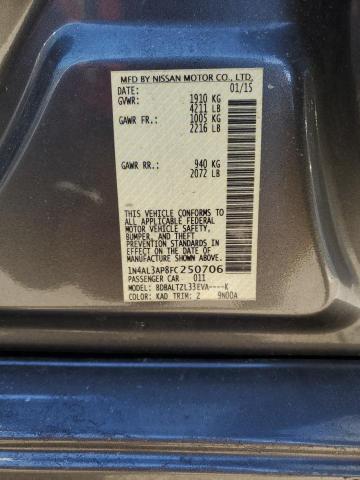 2015 NISSAN ALTIMA 2.5 1N4AL3AP8FC250706