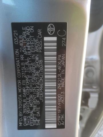 2021 TOYOTA COROLLA LE - JTDEPMAE0MJ176078