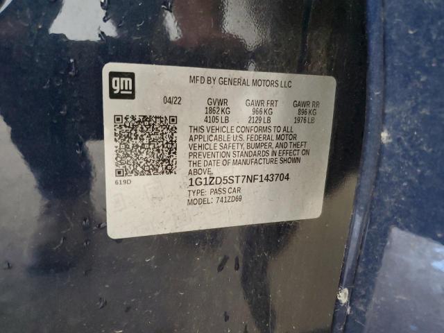 2022 CHEVROLET MALIBU LT 1G1ZD5ST7NF143704