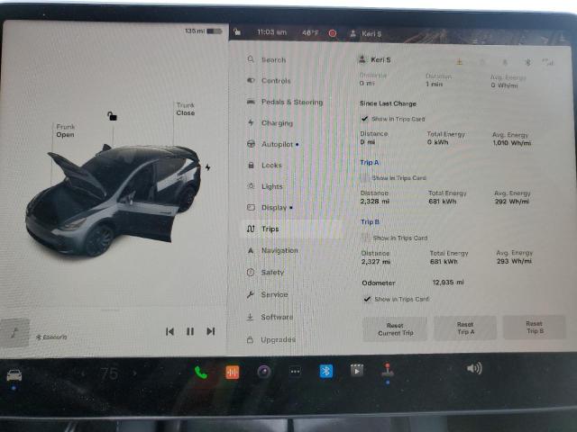 2022 TESLA MODEL Y 7SAYGDEF6NF444949