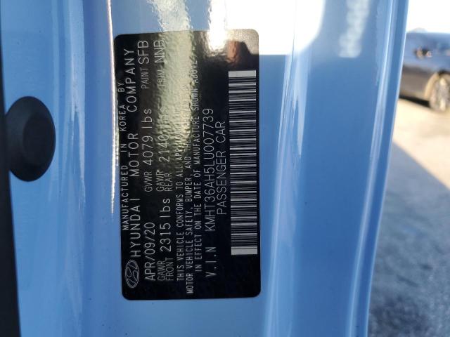 2020 HYUNDAI VELOSTER N KMHT36AH5LU007739