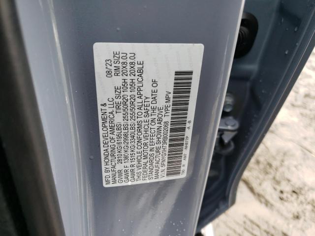 2024 HONDA PILOT TOUR 5FNYG1H73RB002068