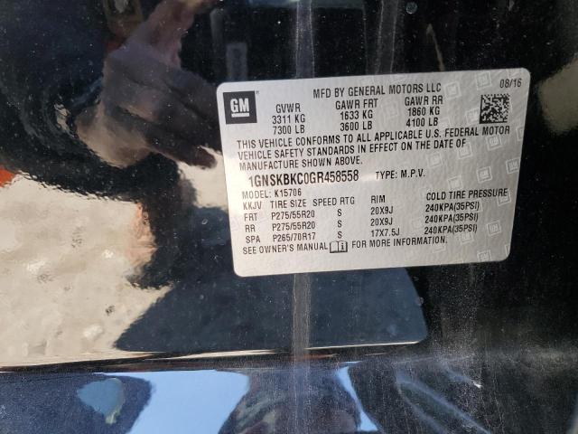 2016 CHEVROLET TAHOE K150 - 1GNSKBKC0GR458558