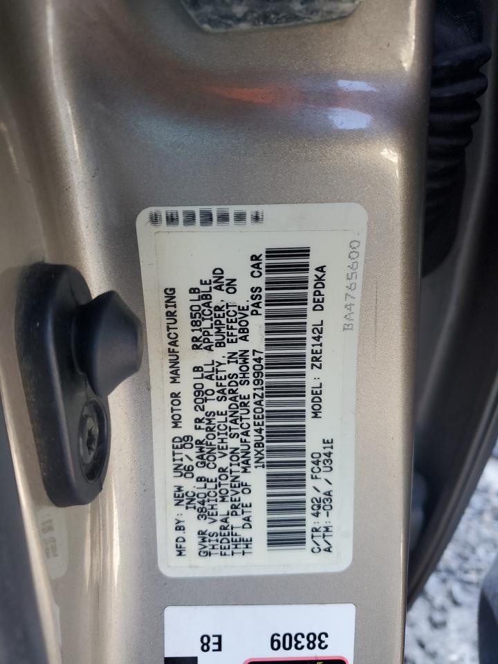 1NXBU4EE0AZ199047 2010 Toyota Corolla Base