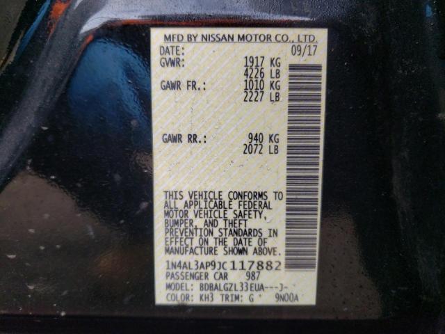 2018 NISSAN ALTIMA 2.5 1N4AL3AP9JC117882