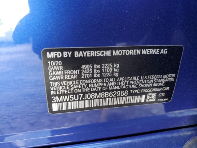 3MW5U7J08M8B62968 2021 BMW M3 - Image 12