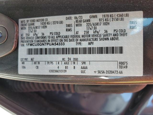 2023 FORD ESCAPE ACT - 1FMCU0GN7PUA54333
