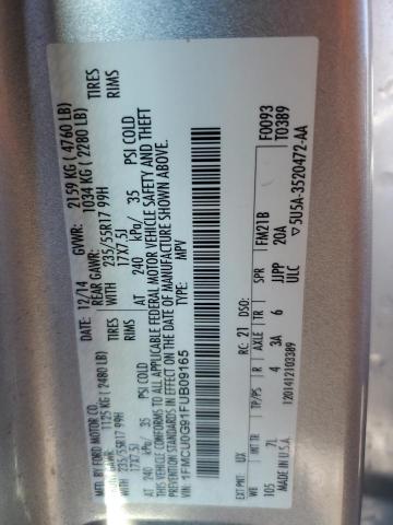 2015 FORD ESCAPE SE 1FMCU0G91FUB09165