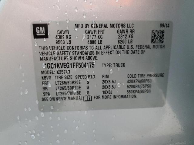 2015 CHEVROLET SILVERADO - 1GC1KVEG1FF504175