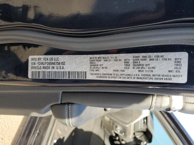 2022 JEEP GRAND CHER 1C4RJYD66N8756152
