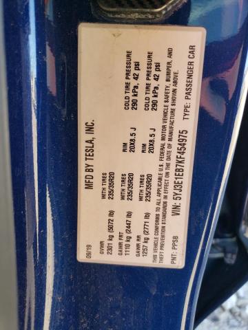 2019 TESLA MODEL 3 - 5YJ3E1EB7KF454975
