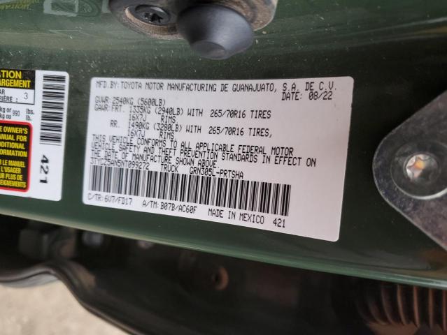 VIN 5UXCR6C02L9B35905 2022 TOYOTA TACOMA no.12