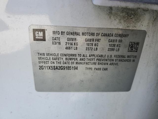 2016 CHEVROLET IMPALA LS - 2G11X5SA2G9185194