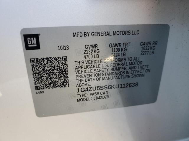 2019 BUICK LACROSSE A - 1G4ZU5SS6KU112638