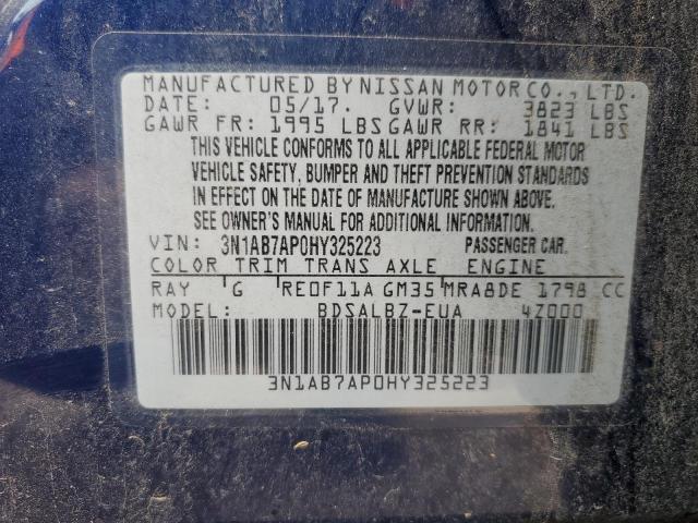 2017 NISSAN SENTRA S - 3N1AB7AP0HY325223