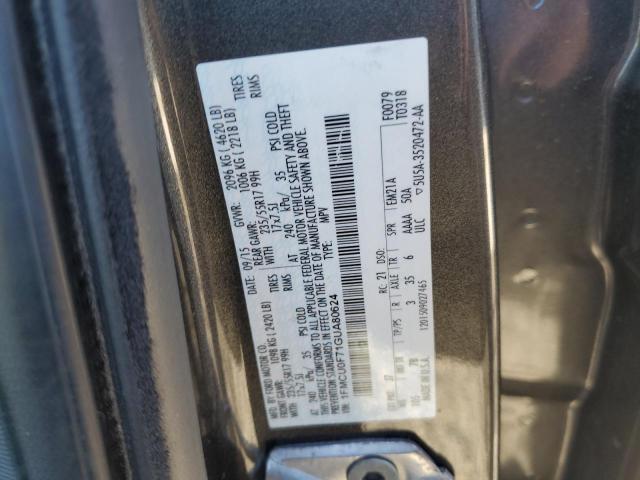 2016 FORD ESCAPE S 1FMCU0F71GUA80624