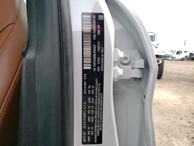 2018 ALFA ROMEO GIULIA ZARFAEBN6J7583637