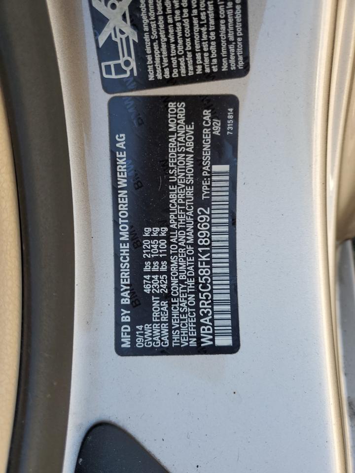 WBA3R5C58FK189692 2015 BMW 435 Xi