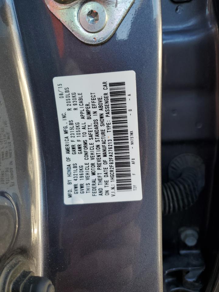 2015 Honda Accord Exl vin: 1HGCR2F82FA276213