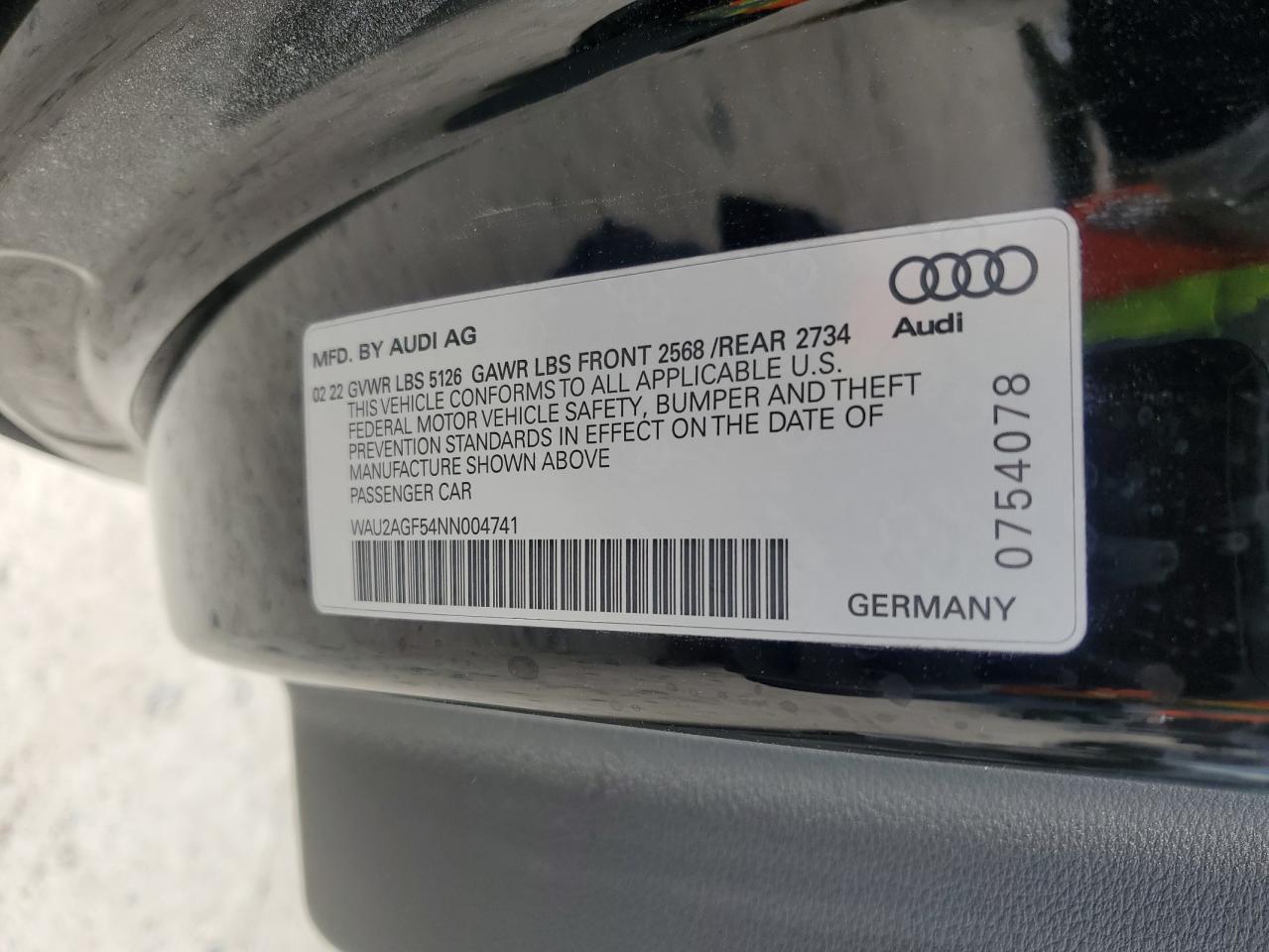 Lot #2358747139 2022 AUDI A5 PREMIUM