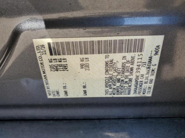 2017 NISSAN MAXIMA 3.5 1N4AA6AP0HC394115