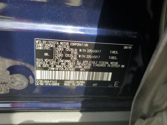 2019 TOYOTA RAV4 XLE JTMW1RFV2KJ011643