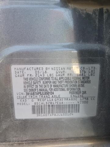 2018 NISSAN SENTRA S 3N1AB7AP8JL650124