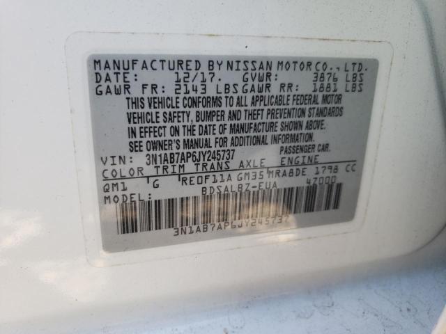 2018 NISSAN SENTRA S 3N1AB7AP6JY245737
