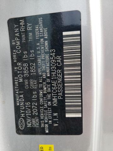 2017 HYUNDAI VELOSTER T KMHTC6AE1HU309543