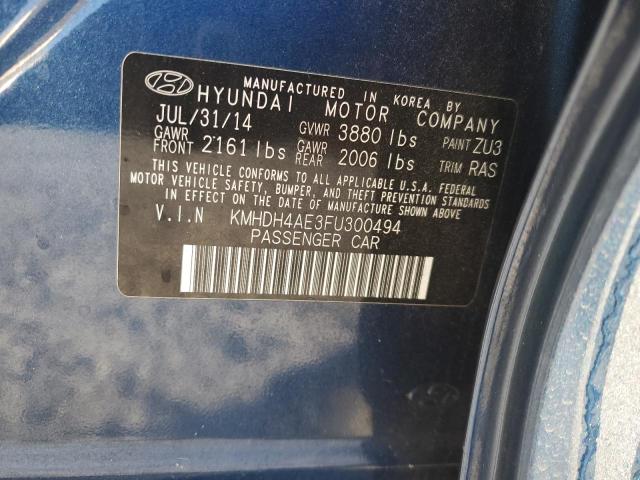 2015 HYUNDAI ELANTRA SE - KMHDH4AE3FU300494