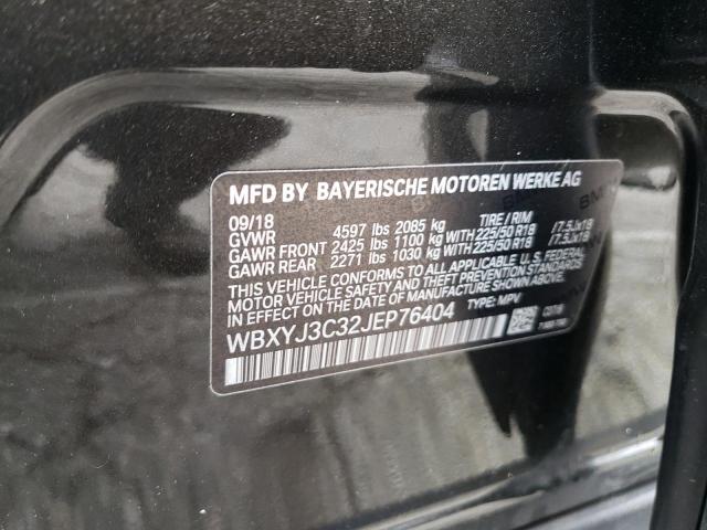 VIN WBXYJ3C32JEP76404 2018 BMW X2, Sdrive28I no.12