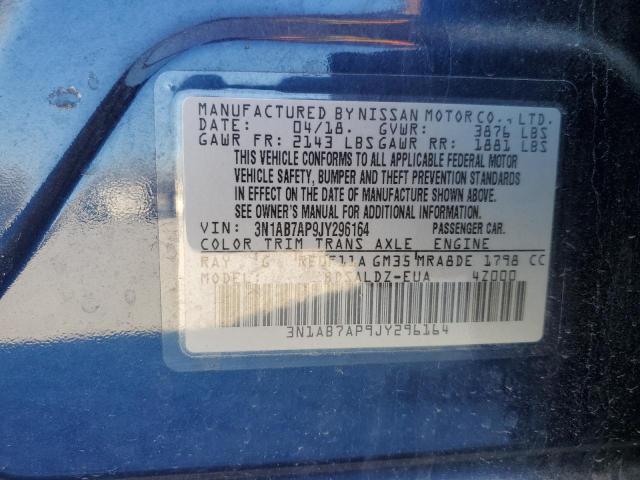 2018 NISSAN SENTRA S - 3N1AB7AP9JY296164