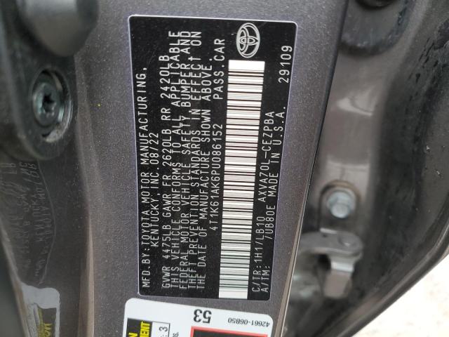 2023 TOYOTA CAMRY XSE 4T1K61AK6PU086152