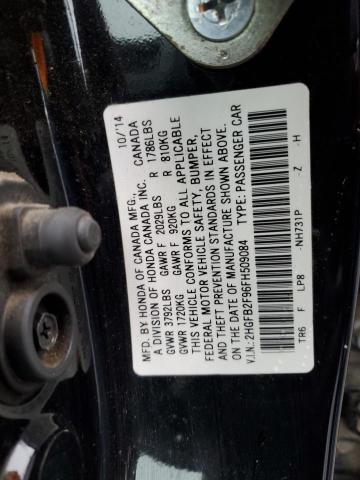 2015 HONDA CIVIC EXL - 2HGFB2F96FH509084