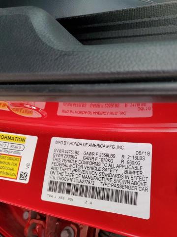 2018 HONDA ACCORD SPO 1HGCV1F30JA217972