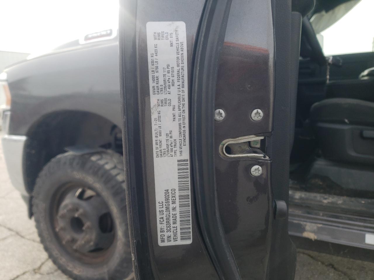 3C63RRGL0MG690204 2021 Ram 3500 Tradesman