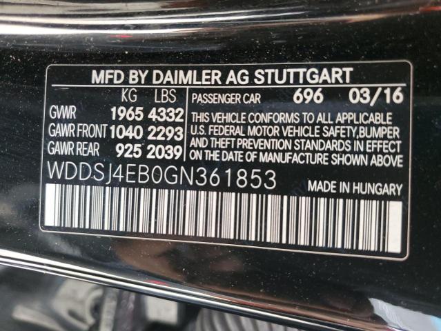 VIN WDDSJ4EB0GN361853 2016 Mercedes-Benz CLA-Class,... no.13