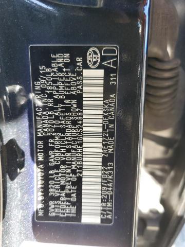 2016 TOYOTA COROLLA L 2T1BURHE1GC524887