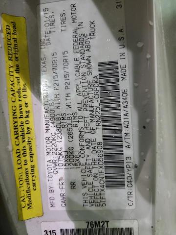 2015 TOYOTA TACOMA ACC 5TFTX4CN1FX056908