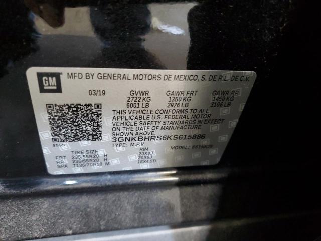 2019 CHEVROLET BLAZER 3LT 3GNKBHRS6KS615886