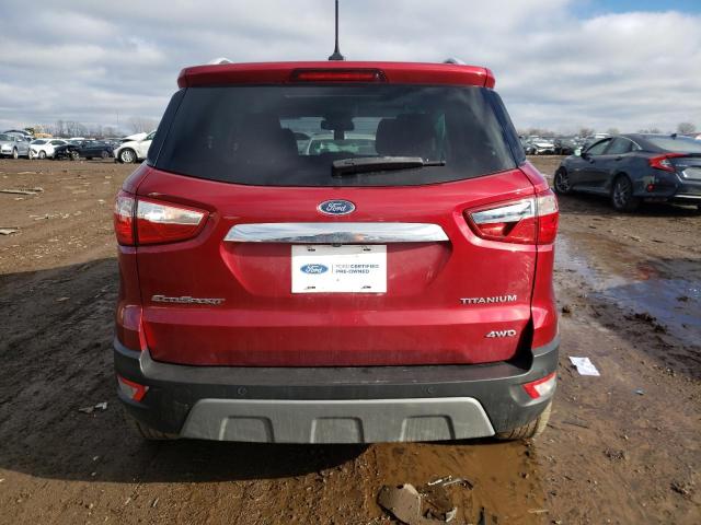 Lot #2457449176 2018 FORD ECOSPORT T salvage car
