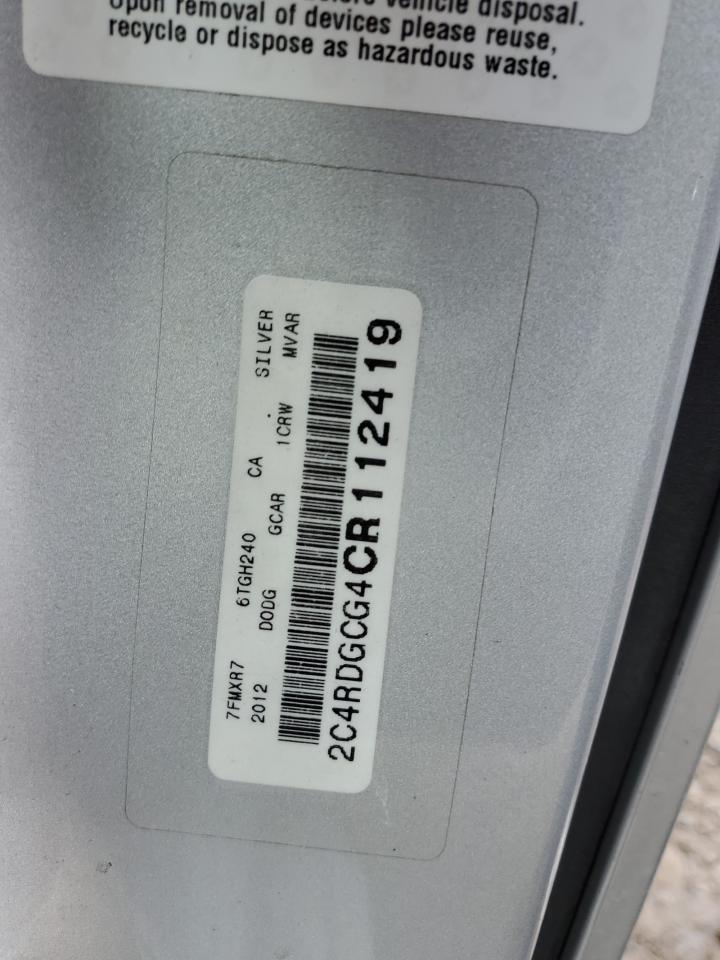 2c4rdgcg4cr112419 2C4RDGCG4CR112419 2012 Dodge Grand Caravan Sxt
