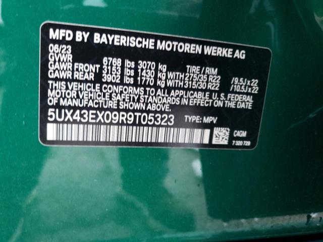 VIN 5UX43EX09R9T05323 2024 BMW X6, M60I no.14