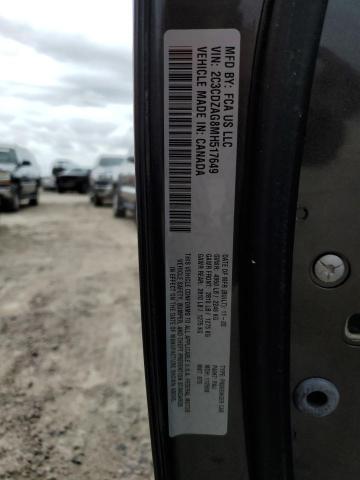 2021 DODGE CHALLENGER 2C3CDZAG8MH517649